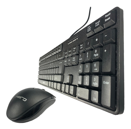 Teclado Con Etiquetas Pegatinas Aprendizaje 4 Idiomas + Mous