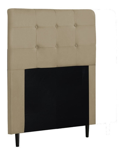 Cabeceira Para Cama Box Luna Solteiro 0,90cm Suede Bege