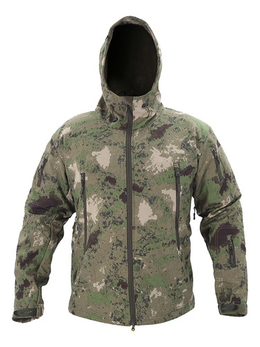 Chaqueta C Para Hombre, Forro Polar Cálido, Suave, Camuflaje