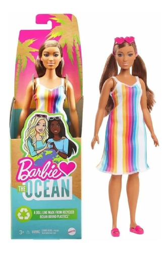 Barbie Loves The Ocean Curvy Malibu 50 Aniversario Mattel