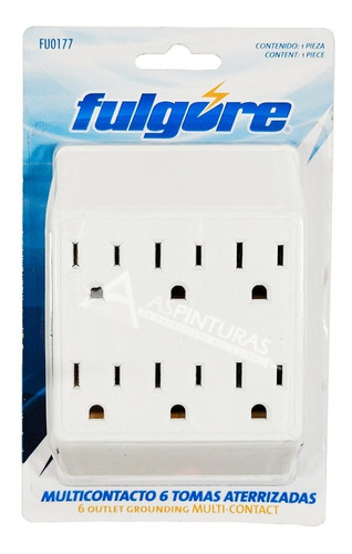 Multitoma Multicontacto 6 Puestos - Fulgore Fu0177