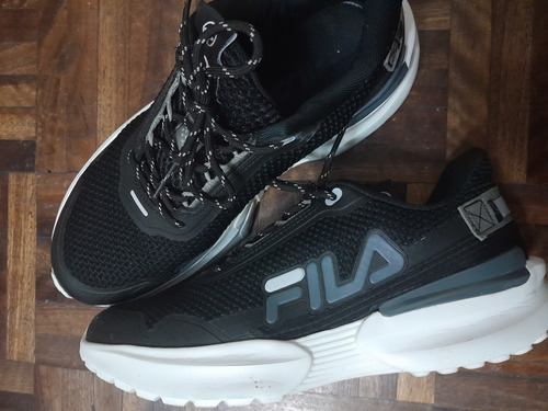 Zapatillas Running Fila Split Mujer Negra