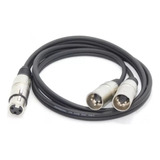 Cable Xlr Hembra A Dos Machos Balanceado X 3 Mts