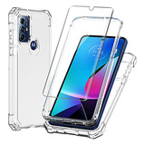 Funda Para Motorola Moto G Play 2023 Transparente Hybrid -02