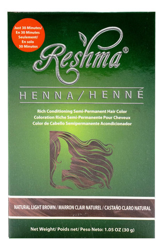 Reshma Beauty Tinte Para El Cabello Con Henna De 30 Minutos,