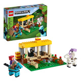Kit De Construcción Lego Minecraft El Establo De Caballos 21