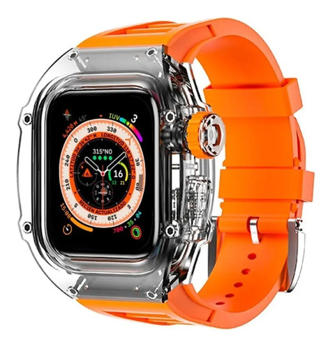 Correa Fluorino Lujo Compatible Con Apple Watch 45mm 44mm