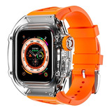 Correa Fluorino Lujo Compatible Con Apple Watch 45mm 44mm