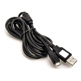 Cable De Carga Usb V8 Para Mando Xbox One Ps4, 1,8 Metros, Color Negro
