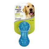 Juguete Pesa Flexible Con Sonido Chica Perros Color Azul