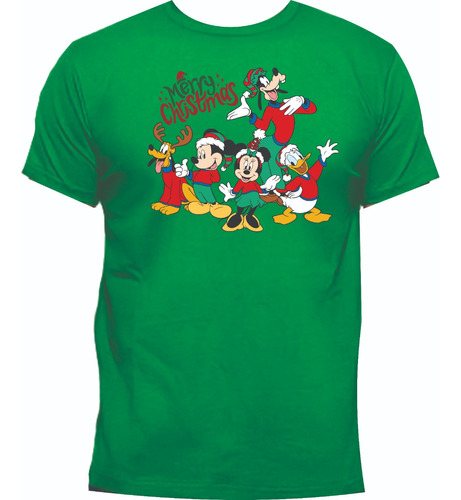 Camisetas Navidad Familia Disney Pluto Mickey Pato Donald 