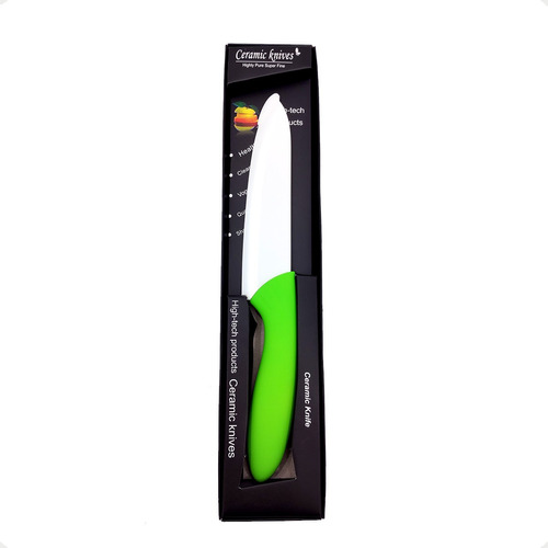 Cuchillo De Ceramica Mango Plastico Verduras Carne Frutas