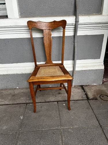 Sillas Antiguas De Comedor En Roble Americano 