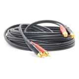 Juego Cable Rca A Rca  Amphenol Profesional Low Noise 10 Mts