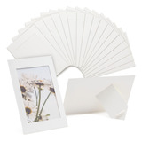 Marco Para Fotos Carton Resistente Con Soporte Blanco 50 Pz