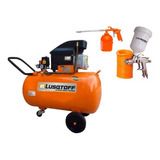 Compresor Aire 2,5 Hp 50 Litros Lts Lusqtoff Lc-2550bk +kit 