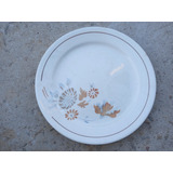 1 Plato Antiguo Blanco Festival 19,5cm Diam X 2cm Alto