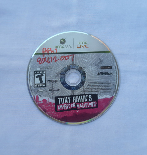 Tony Hawks American Wasteland Xbox 360 Solo Disco Usado