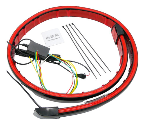 Aleron Led Universal Trasero Rojo