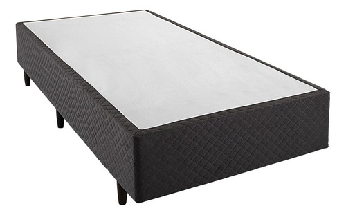 Base Cama Box Herval Solteiro Idea, 39x96x203 Cm, Chumbo