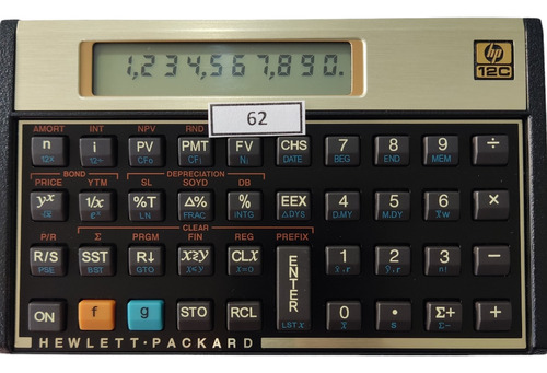Calculadora Financeira Hp 12c Gold Português Modelo 62