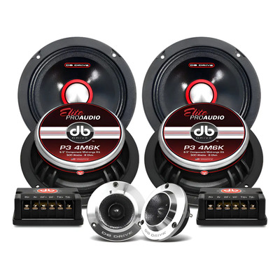 Set De Medios Rangos 6.5 Db Drive P3 4m6k 250w Rms Open Show Negro | Meses sin interés