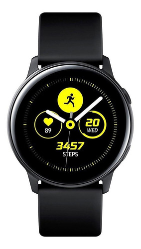 Samsung Galaxy Watch Active (bluetooth) 1.1  Caixa 40mm De  Alumínio Pulseira De  Fluoroelastómero E O Arco  Black Sm-r500