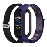 2 Correa Para Xiaomi Mi Band 7 6 5 4 3 Nylón Y Ajuste Velcro