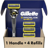 Gillette Proglide Shield Men's Razor Handle + 4 Blade Refill