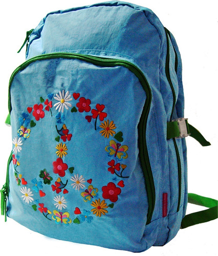 Morral Agatha Azul Peace & Love