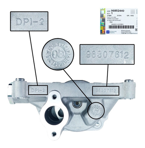 Bomba Aceite Chevrolet Epica 2009 2010 2011 Original Foto 9
