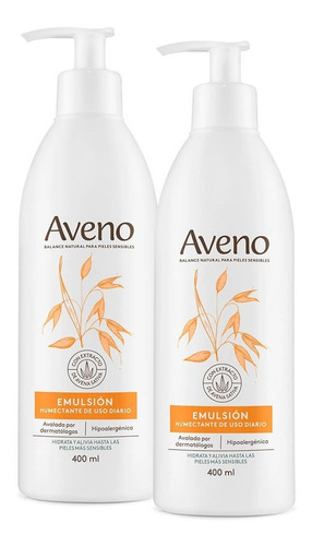 Combo Aveno Emulsion X 400 Ml X 2 Unidades