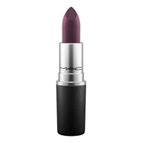 Labial Mac Matte Lipstick Color Smoked Purple