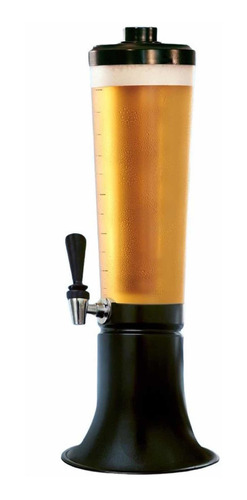 Torre De Chopp Doutor Beer 3,5l Preta Com 2 Refil Cada