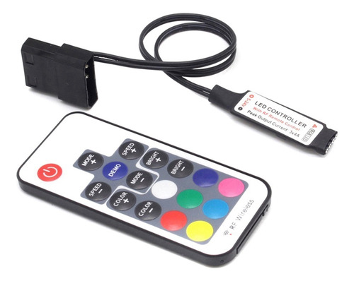 Controlador Rf17 Keys Remote 12 V Inalámbrico Grande Rgb De