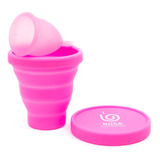 Copa Menstrual Rosa + Vaso Este - Unidad a $75000