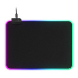 Pad Mouse Gamer Luces Led Rgb 7 Colores Medida 35*25cm Color Negro
