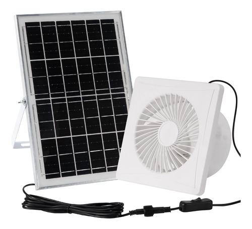 Ventilador De Escape Alimentado Por Energia Solar, Panel Sol