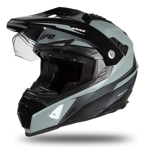 Casco Moto Con Doble Visor Y Visera Cross Ufo Aries Avant