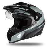 Casco Moto Con Doble Visor Y Visera Cross Ufo Aries Avant