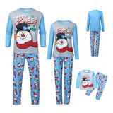 Pijama De Muñeco De Nieve Navideño Pijama Familiar De Navida