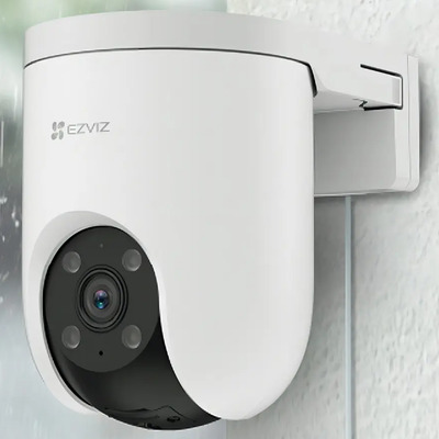 Kit Video Vigilancia 2 Cámara Ezviz Pt 3mp 360 Cs-h8c\u002F3mp\u002F4g Color Blanco | Meses sin interés