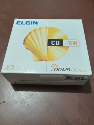 Caixa Cd-rw Elgin 10 Unidades Virgens Lacrado