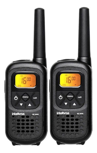 4 Radio Comunicador Intelbras Rc4002 Walkie Talkie C/ Brinde