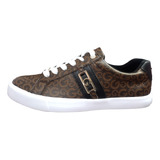 Tenis G By Guess Original Gonfre-r Café Negro Casual Dama 