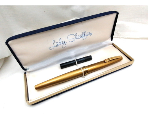 Nuevo Lady Sheaffer 642 Pluma Fuente Punta En Oro De 14k