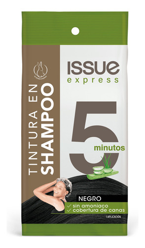  Issue Express 5 Minutos Tintura En Shampoo - Tono Negro