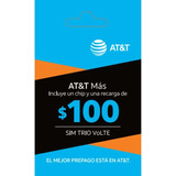 Sim Chip At&t Prepago Multiregion Nacional Redes Sociales 