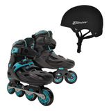 Patines Freeskate Ajustables Urbano Uso Rudo Slalom / Casco