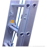 Escalera Extensible 44 (22+22) Escalones Aluminio Reforzada